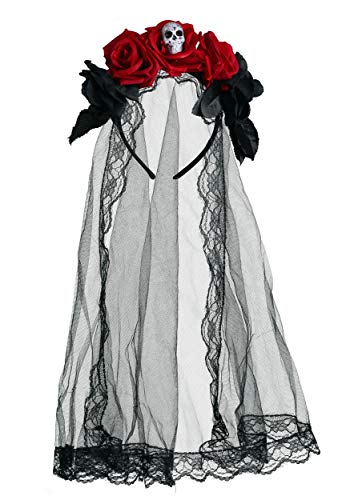 Algopix Similar Product 18 - Day of the Dead Womens Veil Standard