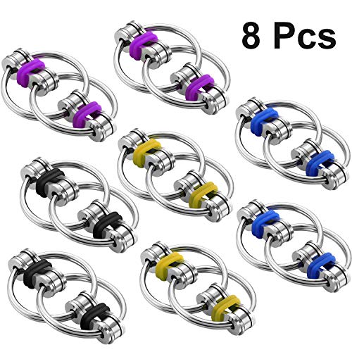Algopix Similar Product 13 - 8 Pieces Fidget Toy Flippy Chain Stress
