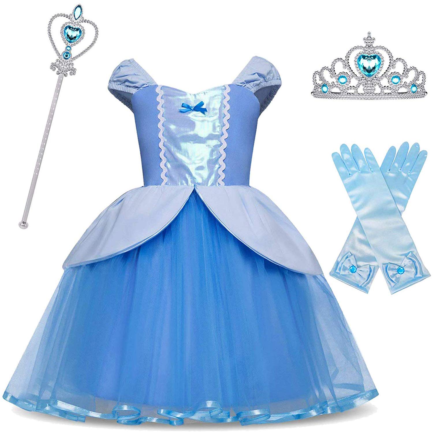 Algopix Similar Product 18 - HNXDYY Princess Girls Dress Fancy Party