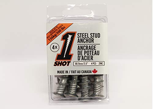 Algopix Similar Product 16 - 1 SHOT Steel Stud Anchor 4 Pack