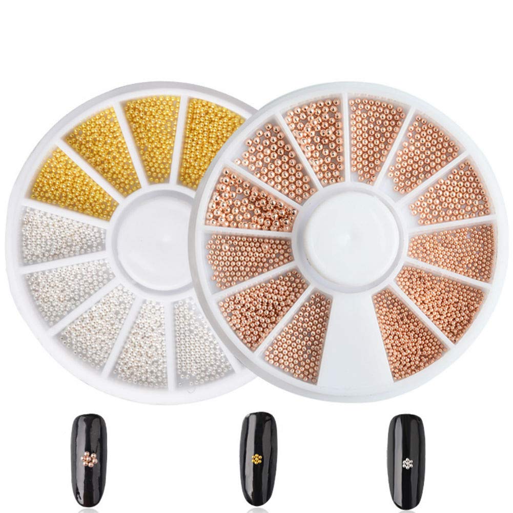 Algopix Similar Product 18 - Aysekone 2 Boxes Nail Steel Pearls Nail