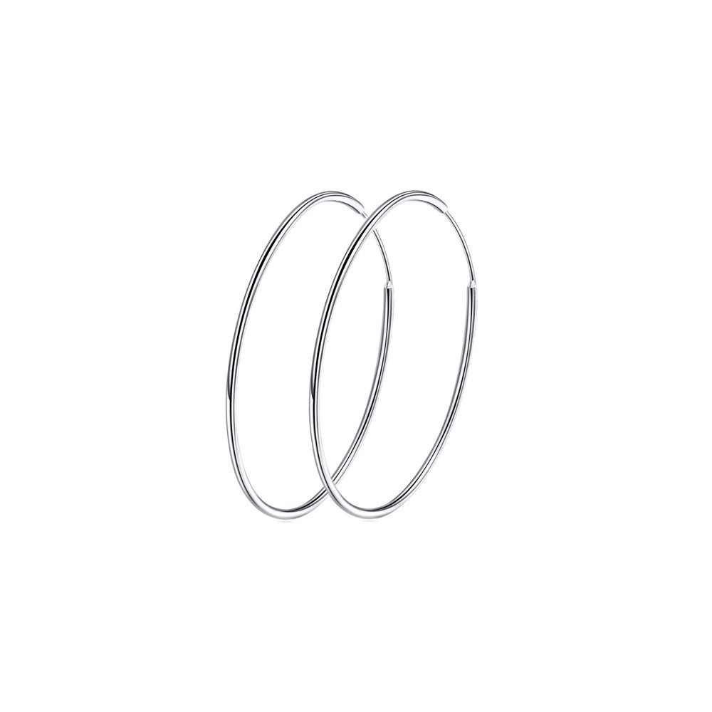 Algopix Similar Product 9 - 925 Sterling Silver Large Hoop Earrings