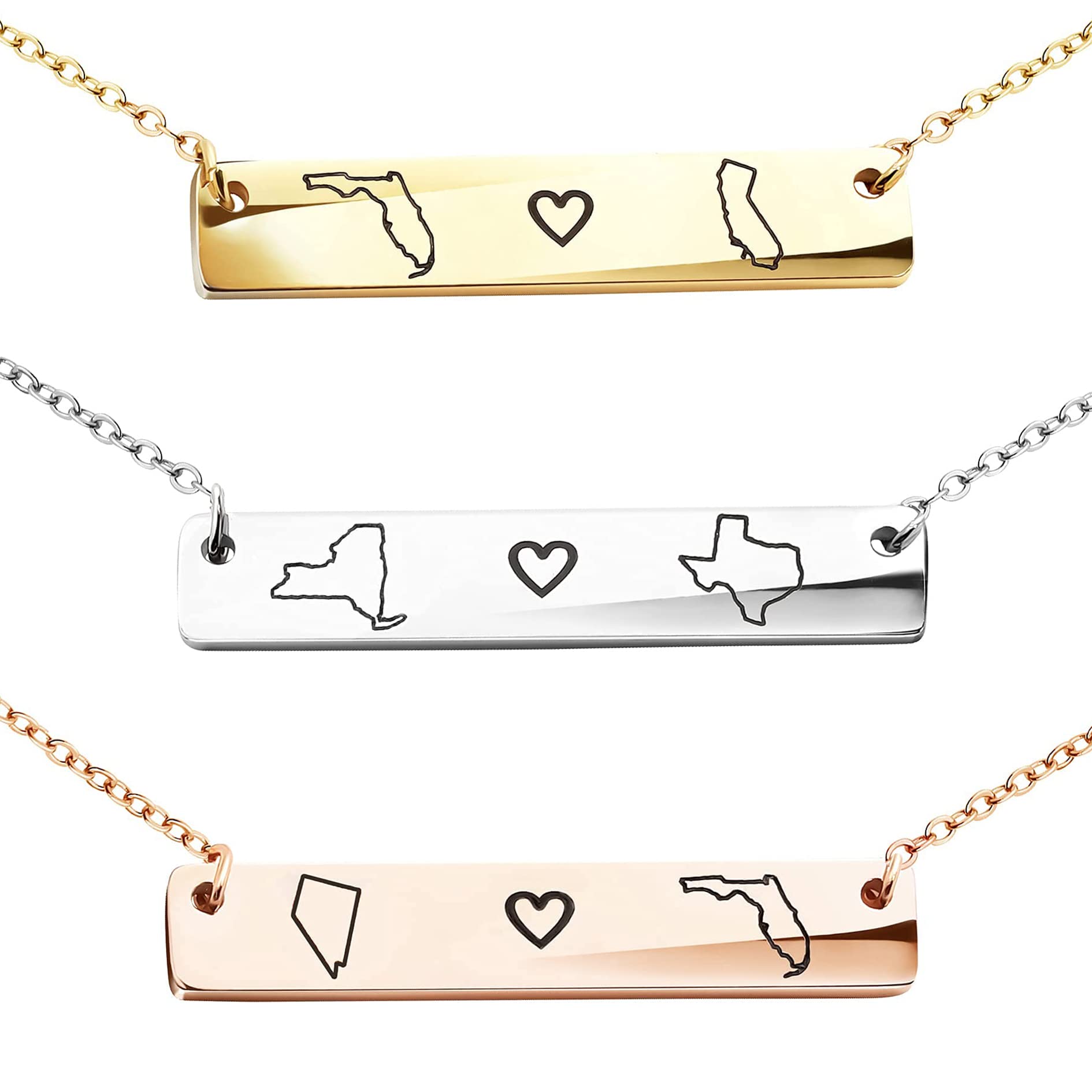 Algopix Similar Product 14 - Personalized Necklace Best Friend Gifts