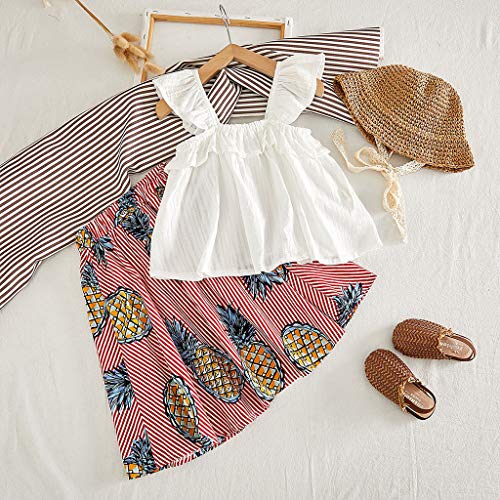 Algopix Similar Product 4 - SIN vimklo Kids Skirt Set Girls Wooden