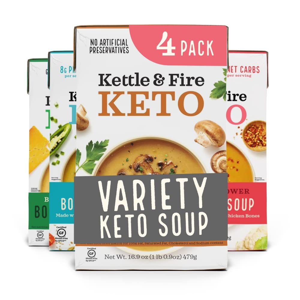 Algopix Similar Product 19 - Kettle and Fire Keto Soup Variety Pack