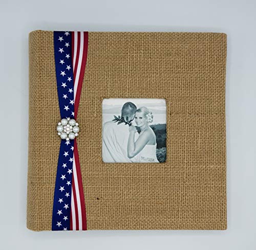 Algopix Similar Product 4 - American Flag Photo Album  Holds 160