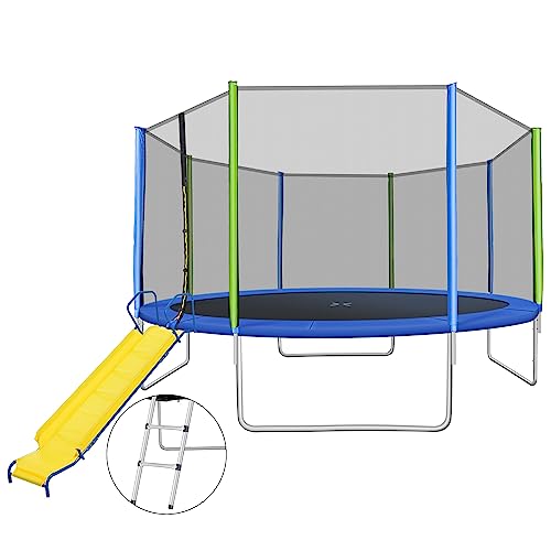 Algopix Similar Product 1 - Merax 14FT Trampoline with Slide with