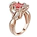 Algopix Similar Product 9 - VPbao Chic Ring Rose Gold Cubic