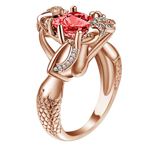 Algopix Similar Product 3 - VPbao Chic Ring Rose Gold Cubic