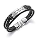 Algopix Similar Product 3 - GAGAFEEL Leather Cuff Bracelet Braided
