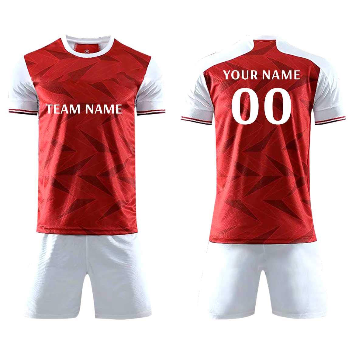 Algopix Similar Product 11 - Personalized Red Soccer Jerseys 