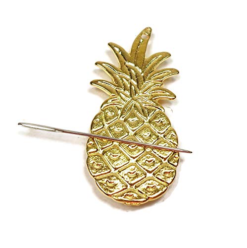 Algopix Similar Product 3 - Gold Plated Pineapple Needle Minder
