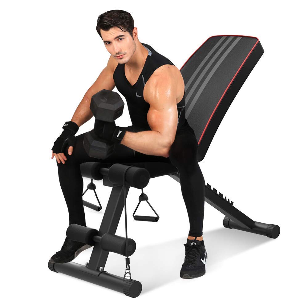 Algopix Similar Product 1 - Bigzzia Adjustable Olympic Weight Bench