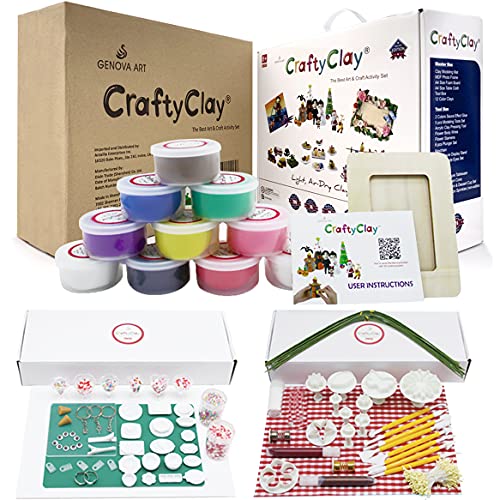 Algopix Similar Product 15 - Crafty Clay Air Dry Modeling Kit for
