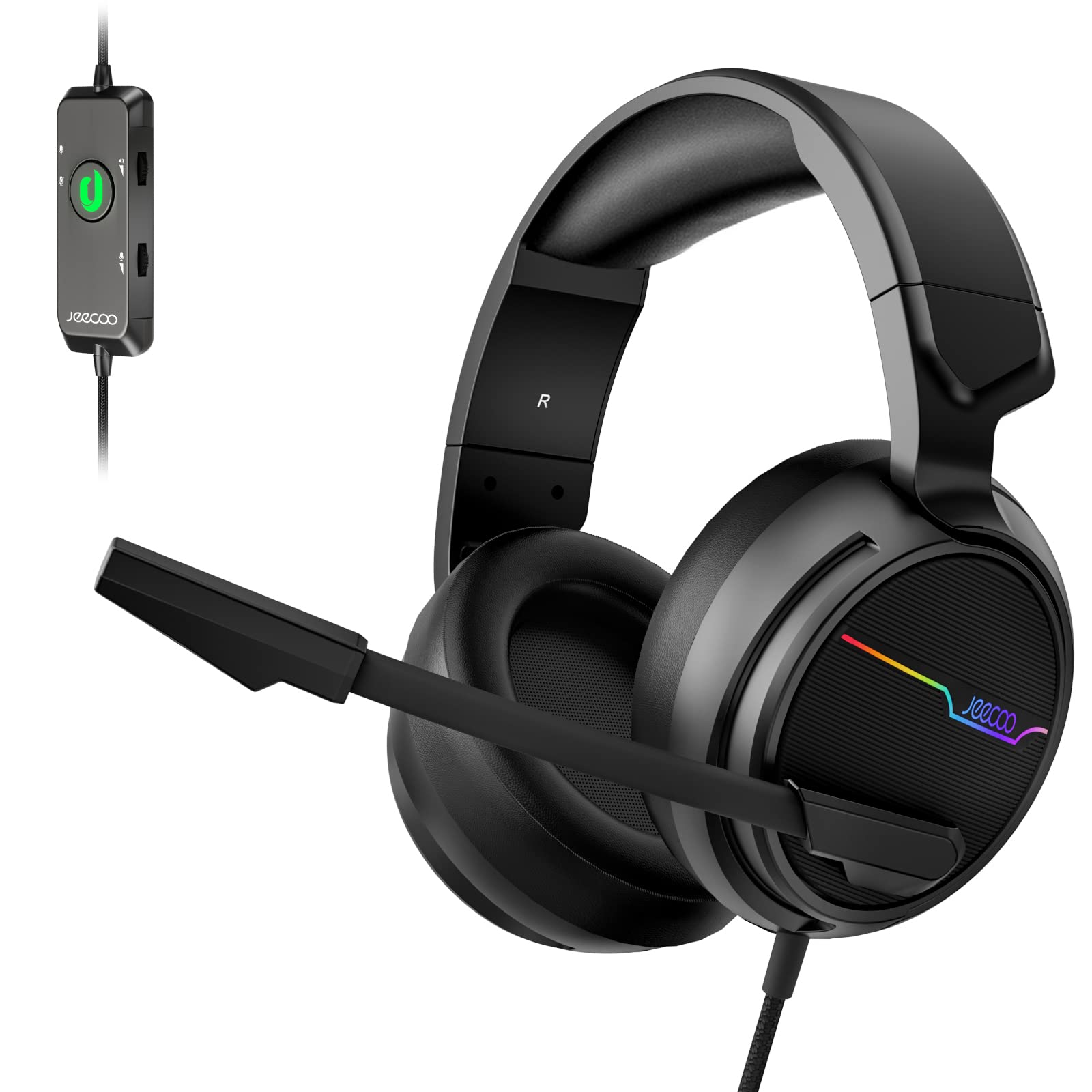 Algopix Similar Product 2 - Jeecoo V20U USB Pro Gaming Headset for
