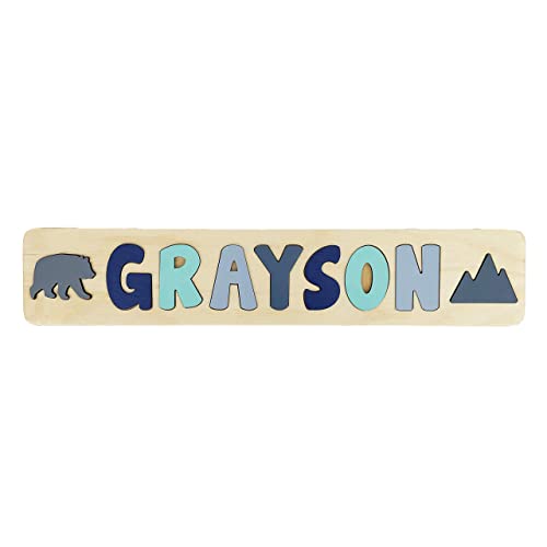 Algopix Similar Product 1 - Personalized Wooden Name Puzzle With