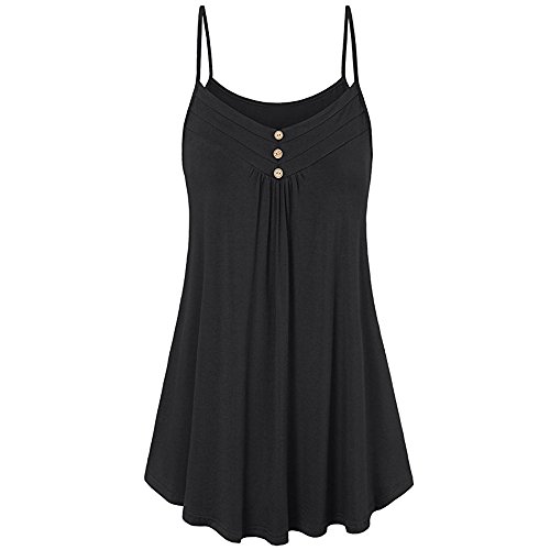 Algopix Similar Product 8 - Womens Sleeveless Cami Tops Button Up