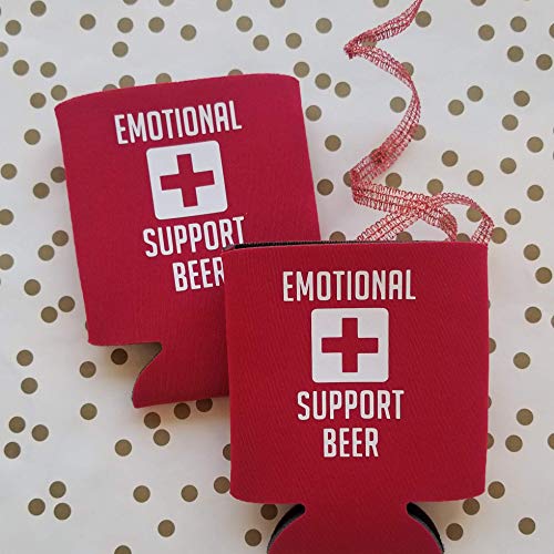 Algopix Similar Product 16 - 2 pack Emotional Support Beer Coolie