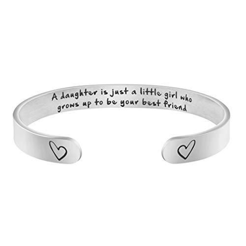 Algopix Similar Product 16 - Daughter Mother Bracelets Wide Cuff