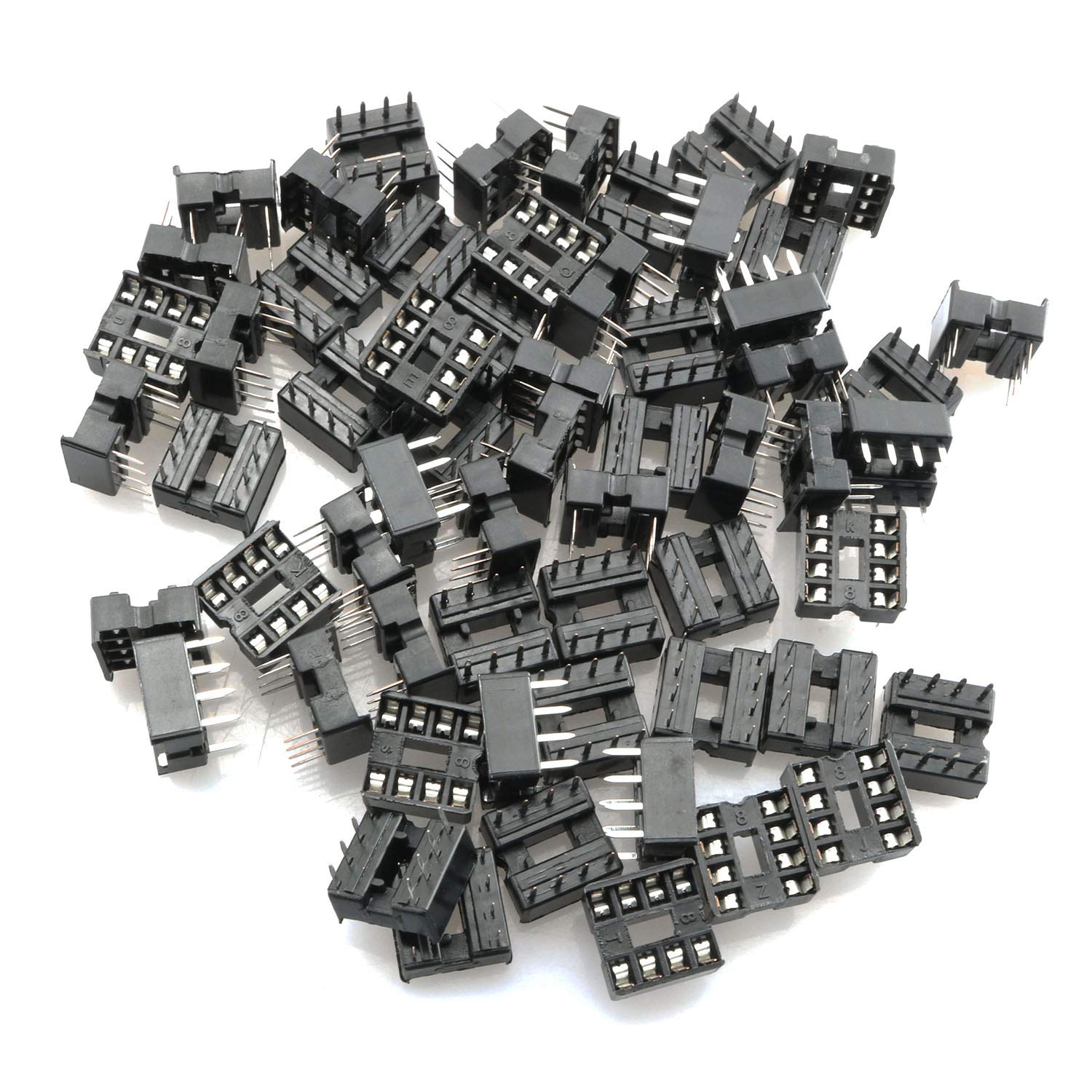 Algopix Similar Product 3 - Tegg 8 Pin IC Socket 60 PCS 8 Pin DIP