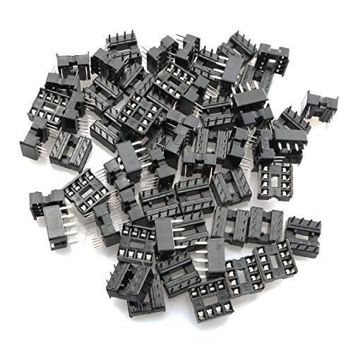 Algopix Similar Product 18 - Tegg 8 Pin IC Socket 60 PCS 8 Pin DIP