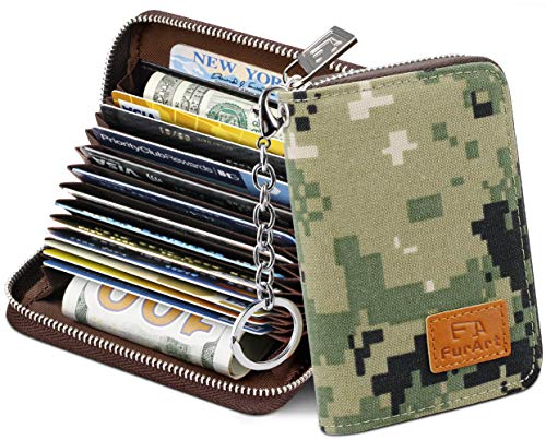 Algopix Similar Product 10 - FurArt Credit Card Wallet Zipper Card