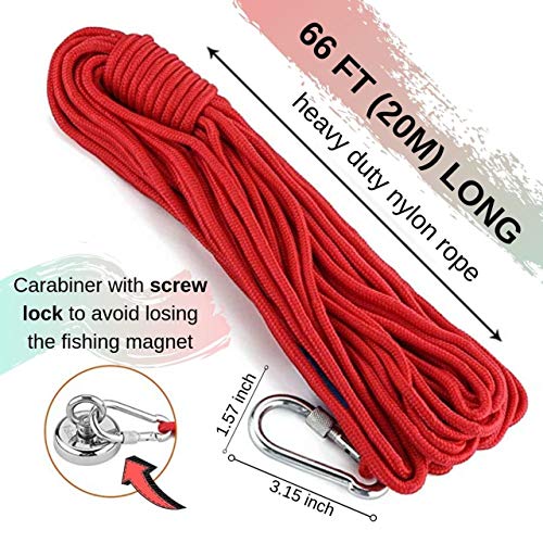 Algopix Similar Product 11 - Magnet Fishing Kit with 66ft Rope 
