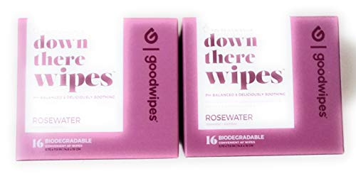 Algopix Similar Product 4 - Down There Wipes  Rosewater  16 CT