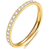 Algopix Similar Product 8 - TIGRADE 2mm Women Titanium Eternity