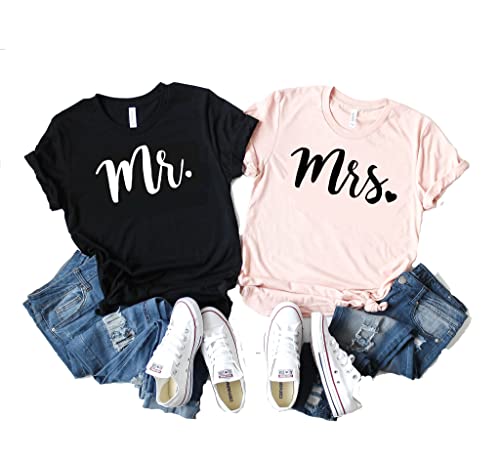 Algopix Similar Product 19 - Mr and Mrs Shirts Couples Shirts Mr