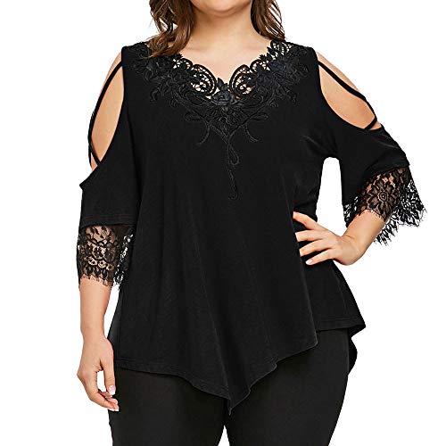 Algopix Similar Product 3 - Women Plus Size Lace Embellished Off