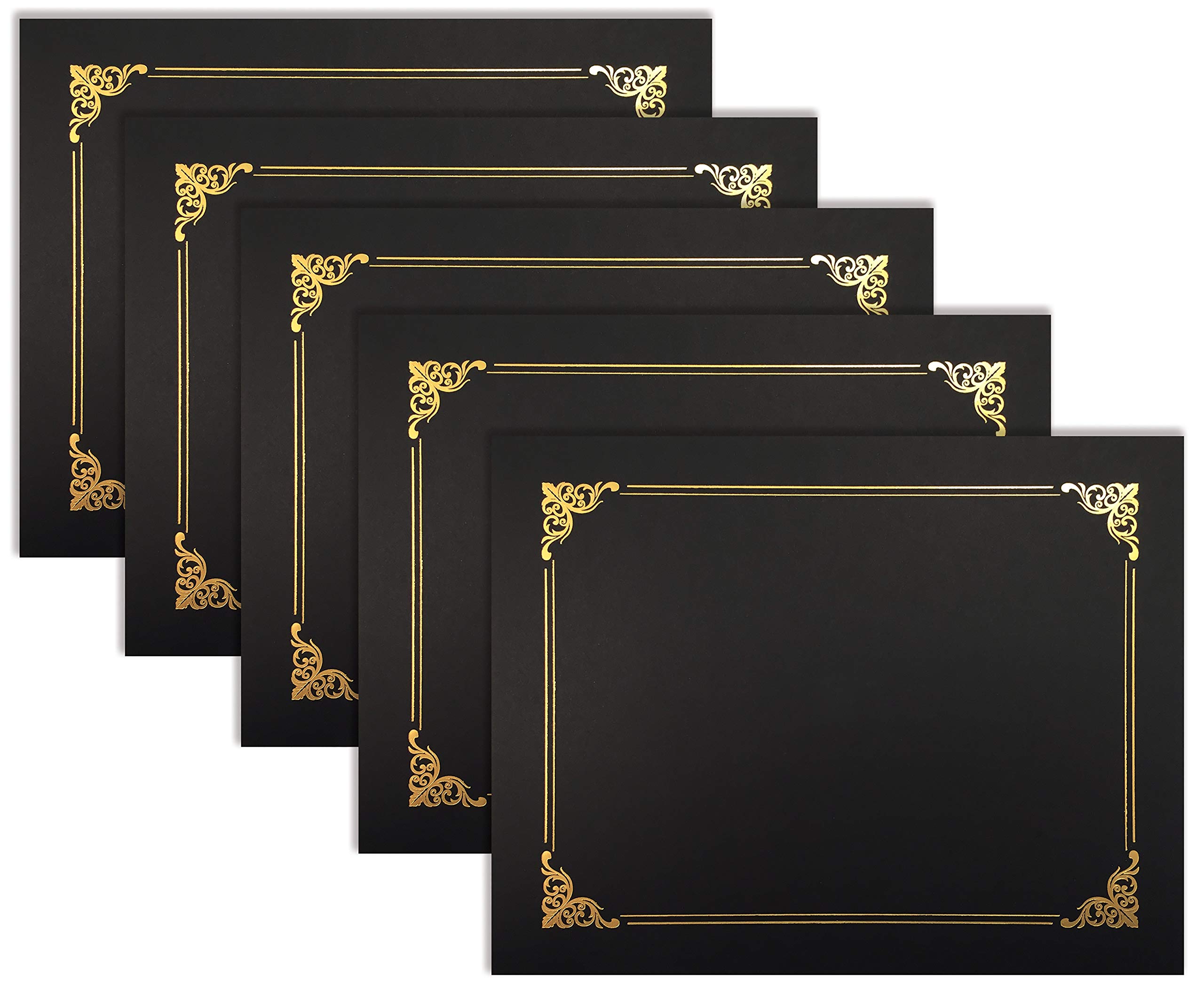 Algopix Similar Product 1 - 25 Pack Black Certificate Holders