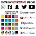 Algopix Similar Product 15 - Pair of 2 Custom Social Media Username