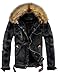 Algopix Similar Product 12 - Omoone Mens Faux Fur Collar Sherpa