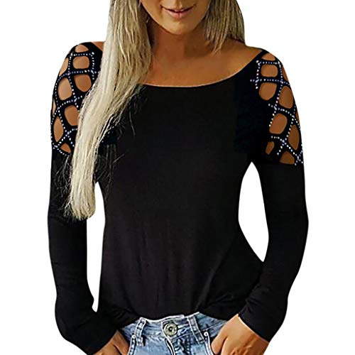 Algopix Similar Product 11 - Womens Long Sleeve Cold Shoulder T