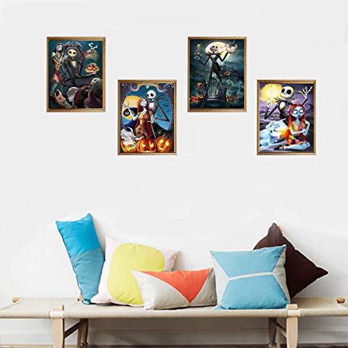 Algopix Similar Product 20 - 4 Pack Halloween 5D Diamond Painting