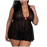 Algopix Similar Product 9 - Malbaba Mujeres Babydoll Lencera Talla