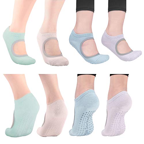 Algopix Similar Product 10 - wwww pido Yoga Socks Nonslip Absorbent
