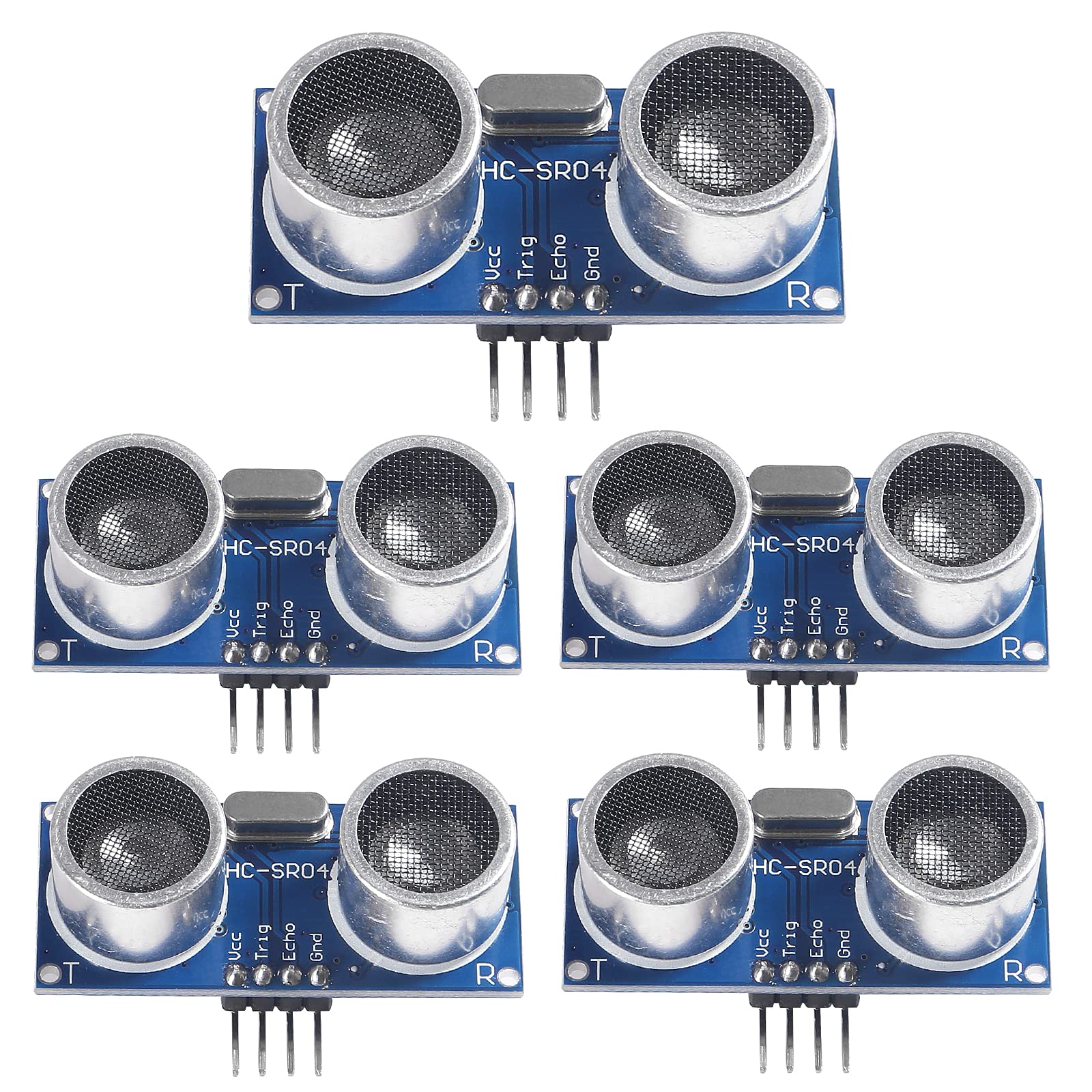 Algopix Similar Product 20 - AOICRIE 5pcs HCSR04 Ultrasonic Sensor
