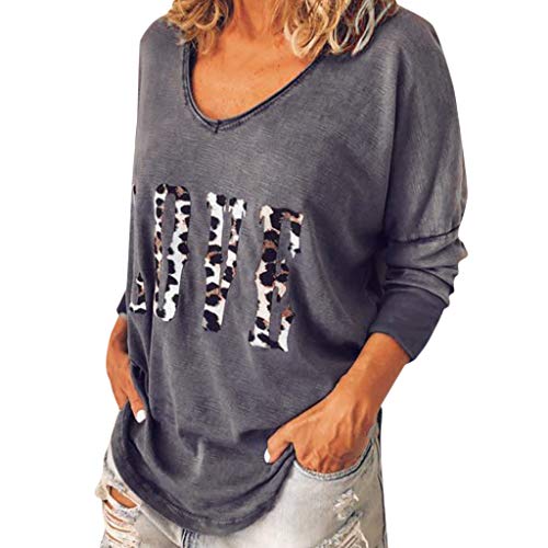 Algopix Similar Product 1 - Toimothcn Women Long Sleeve Leopard