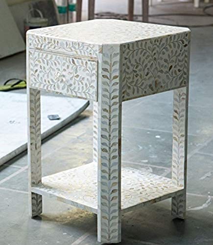 Algopix Similar Product 13 - Handmade Leaf Pattern Mother of Pearl