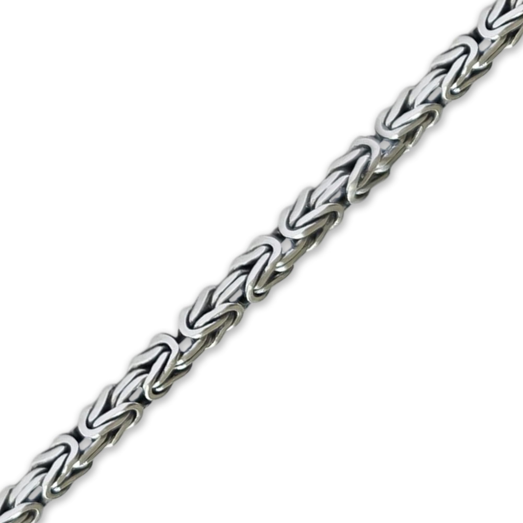 Algopix Similar Product 12 - 925 Sterling Silver Solid Byzantine