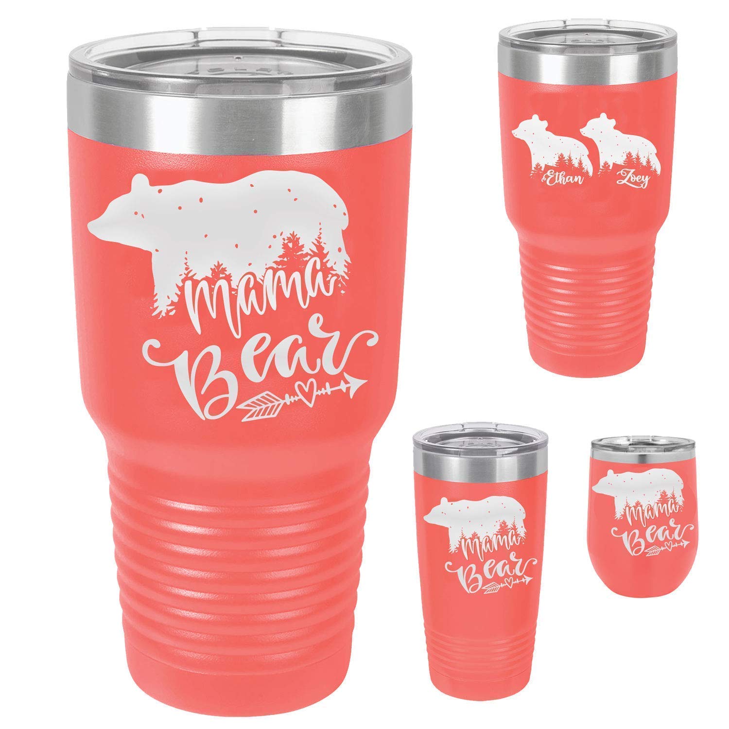 Algopix Similar Product 5 - Mama Bear Forest Tumbler 20oz or 30oz