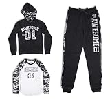 Algopix Similar Product 18 - Star Ride Girls 3Piece Hoodie Raglan