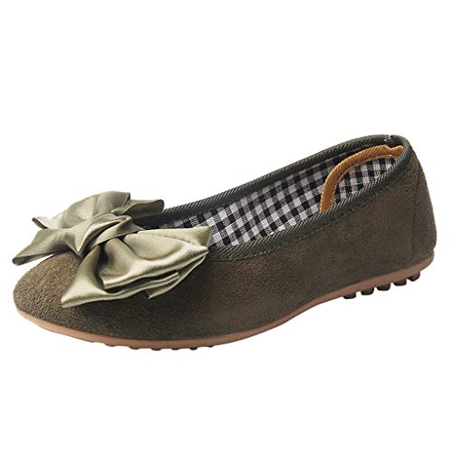 Algopix Similar Product 20 - QueenMMWomens Bow Knot Front Canvas