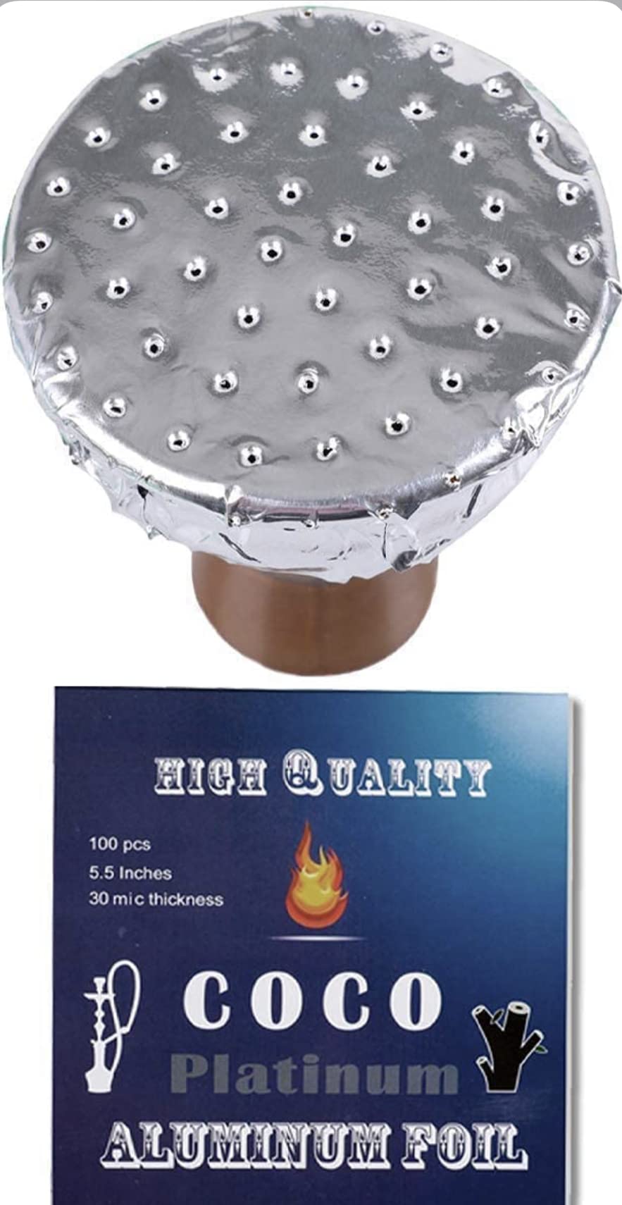 Algopix Similar Product 18 - Hookah Foil with Holes Aluminum Foils