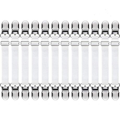 Algopix Similar Product 12 - Boao 12 Pieces Bed Sheet Clips Straps