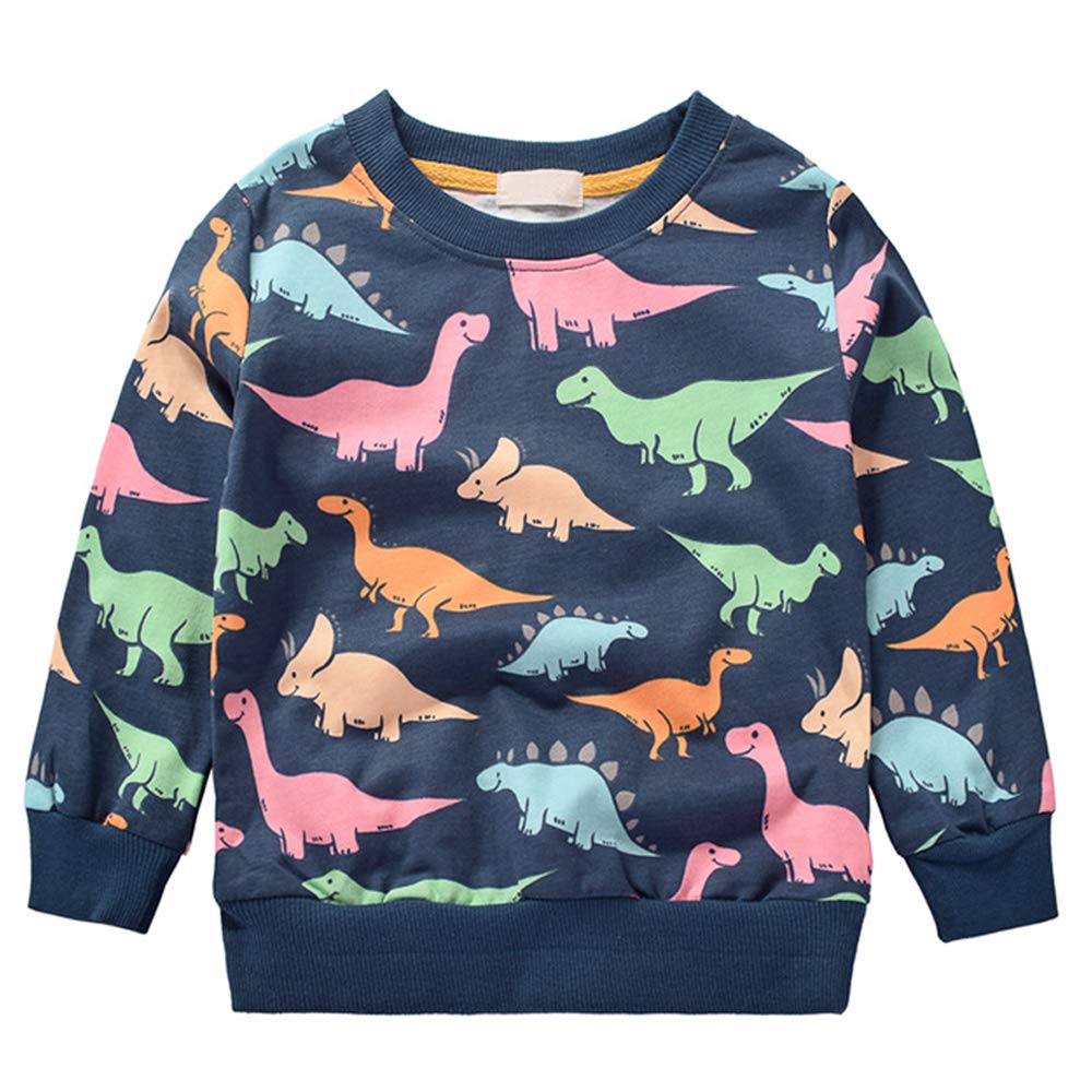 Algopix Similar Product 2 - Little Boys Dinosaur Sweatshirt Toddler
