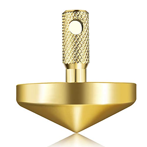 Algopix Similar Product 11 - Brass Spinning Top EDC Precision Desk