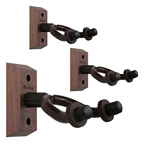 Algopix Similar Product 7 - 3 Pack Guitar Wall Mount Neboic Wood